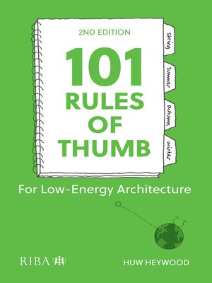 cover image of 101 Rules of Thumb for Low-Energy Architecture
